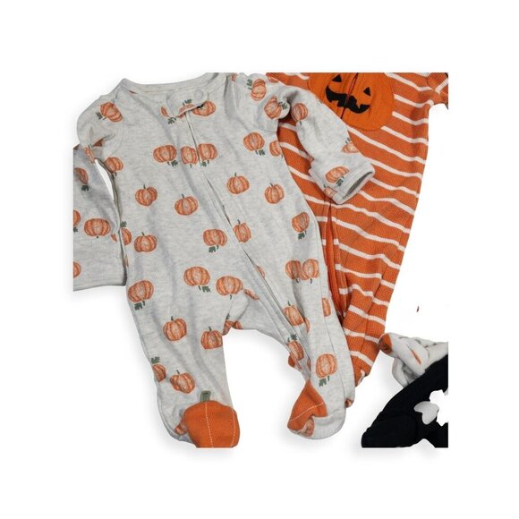 Carters Halloween Baby Sleep & Play Bundle Newborn & 3M Cotton & Polyester Ghost - Picture 7 of 9